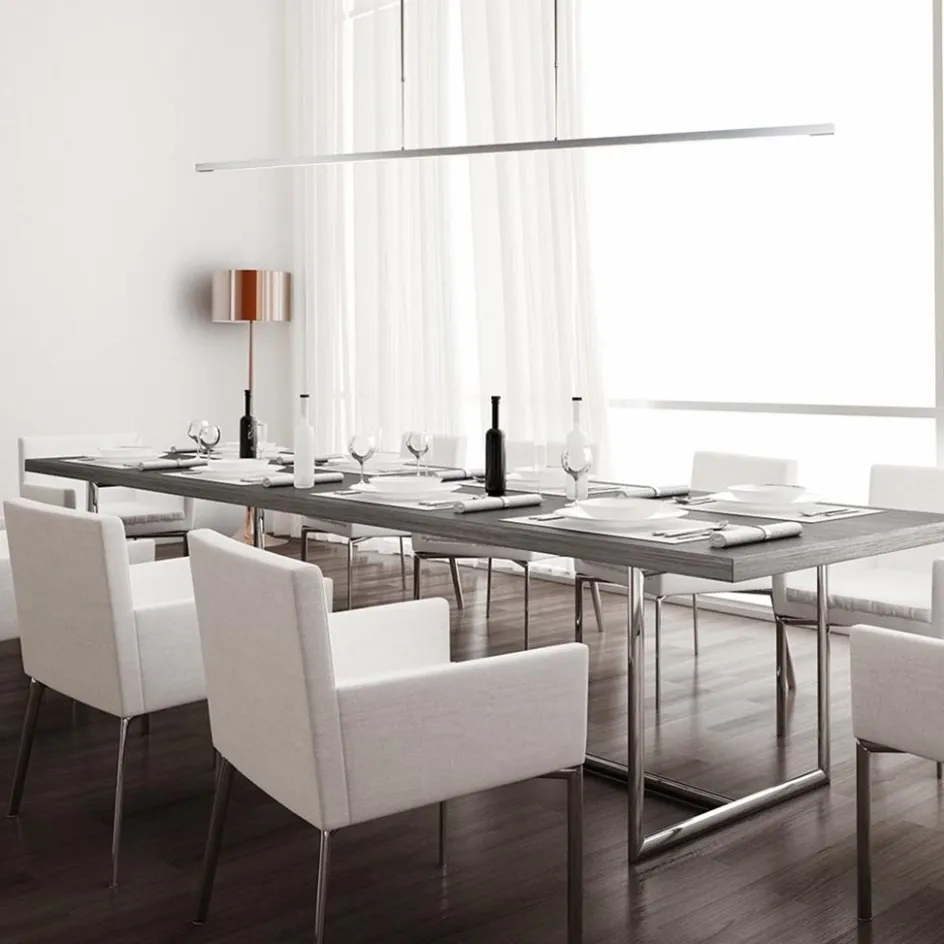 Aluminium LED hanglamp nikkel mat inclusief dimmer>Straluma Outlet