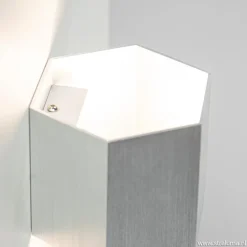 Aluminium wandlamp 6-hoek up+down></noscript>Straluma Outlet
