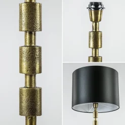 Antiek bronzen vloerlamp Malinda exclusief kap></noscript>Straluma Sale