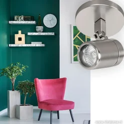 Badkamer spot Rain nikkel verstelbaar></noscript>Straluma Online