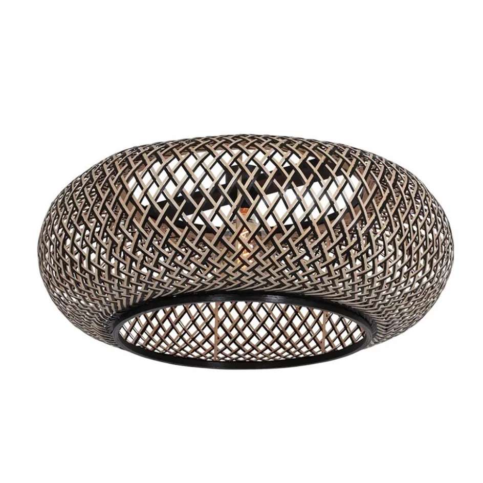 Bamboe kap rond 60x25 cm exclusief booglamp>Straluma Sale