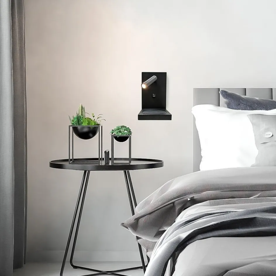 Bedlamp leesspot zwart incl. fast charger>Straluma Online