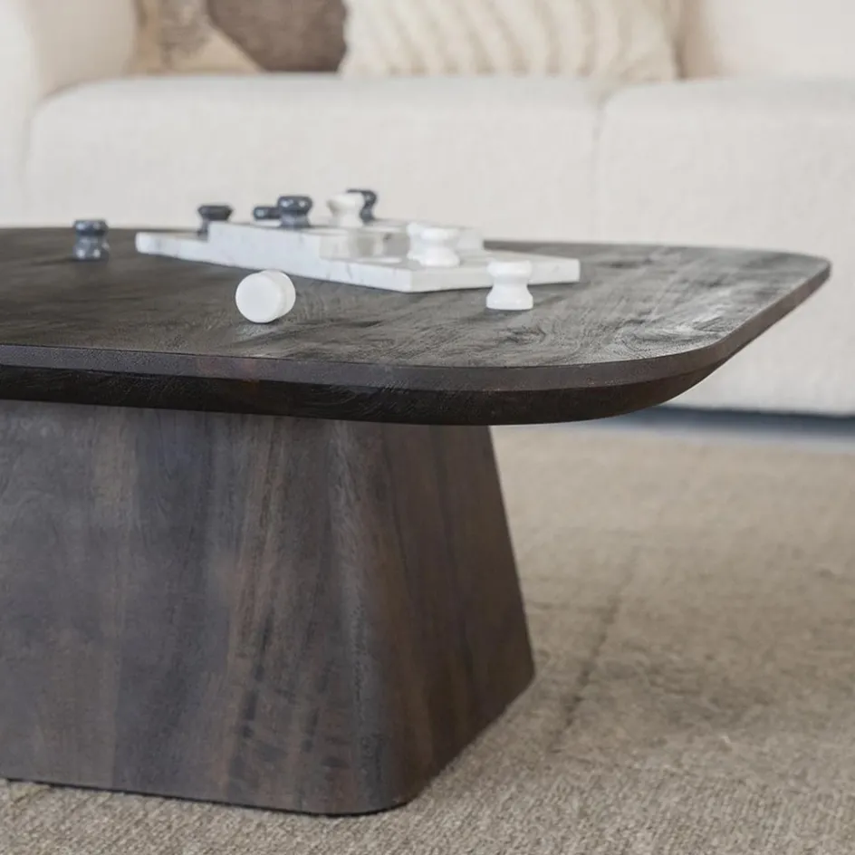 Bijzettafel Aron bruin 80x80 cm>Straluma Clearance