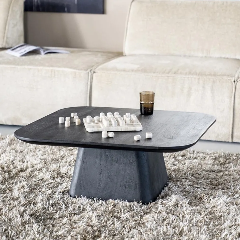 Bijzettafel Aron zwart 80x80 cm>Straluma Outlet