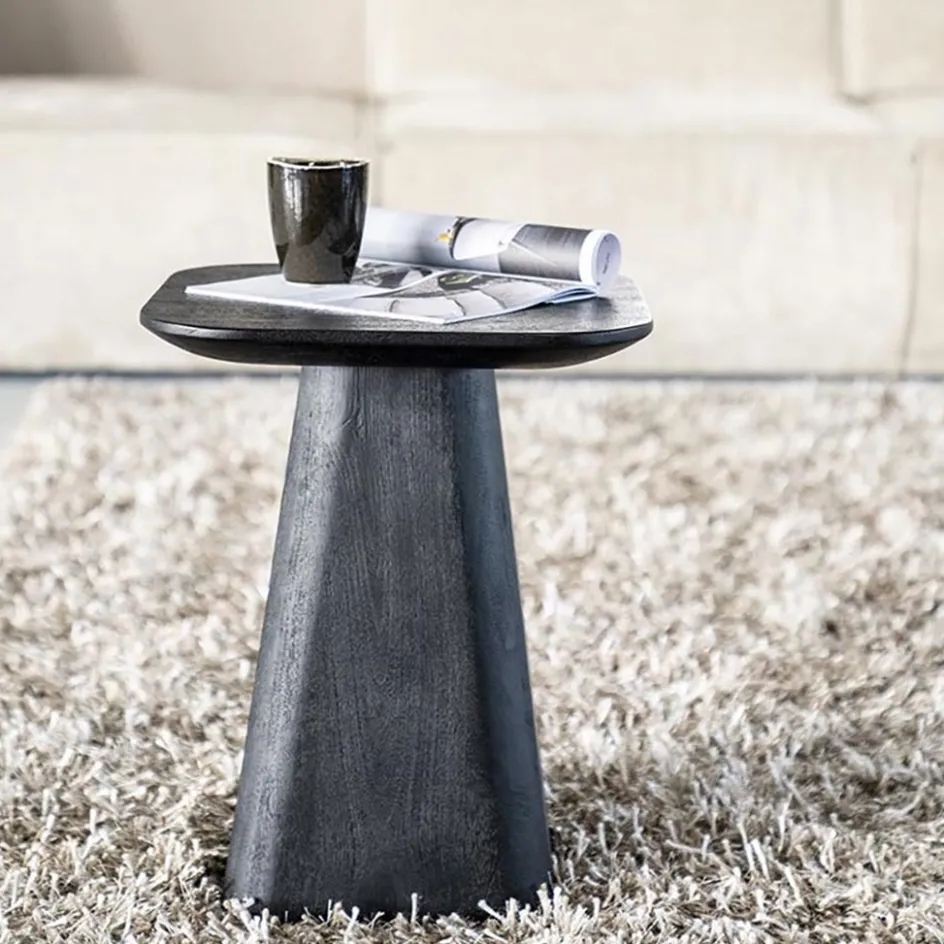 Bijzettafel Aron zwart 40x40 cm>Straluma Outlet