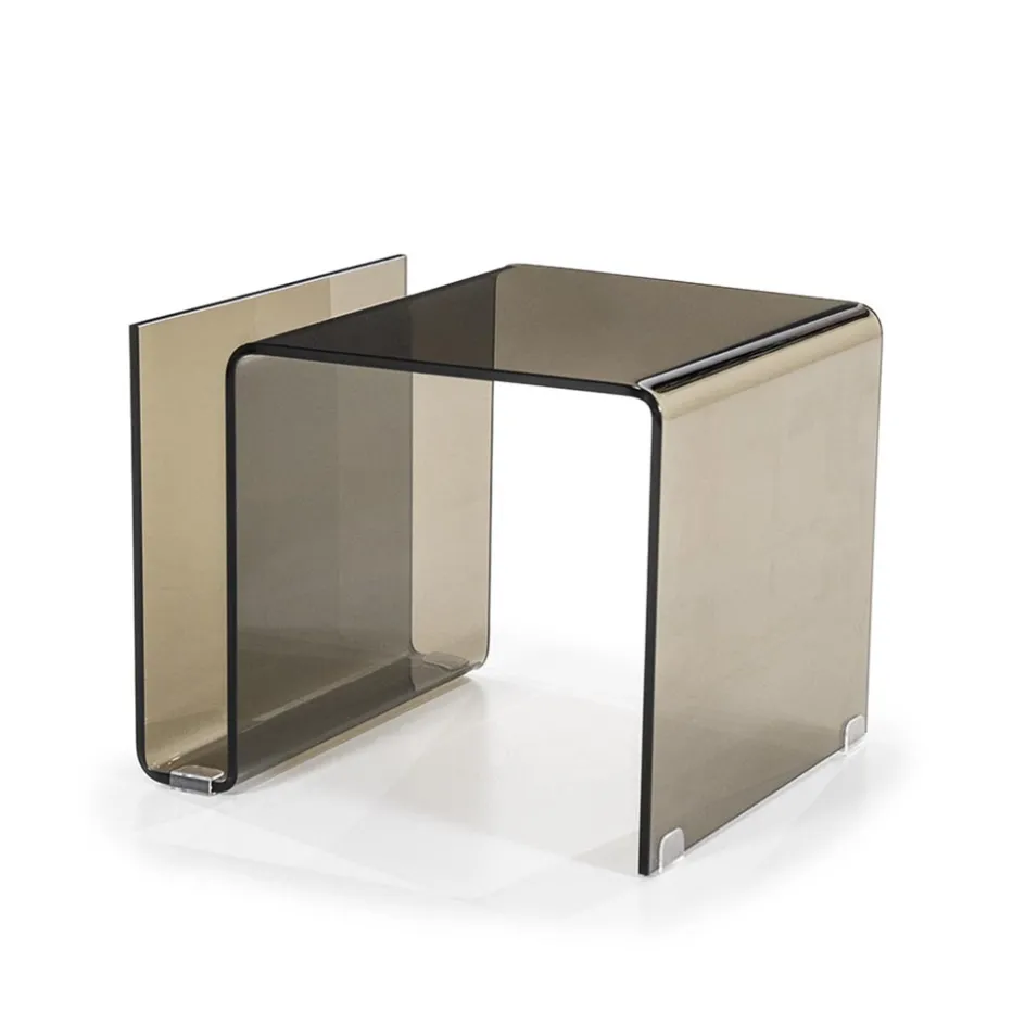 Bijzettafel bruin 48x42x38 cm>Straluma Sale