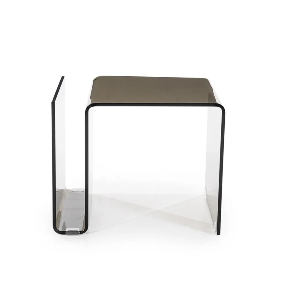 Bijzettafel bruin 48x42x38 cm>Straluma Sale