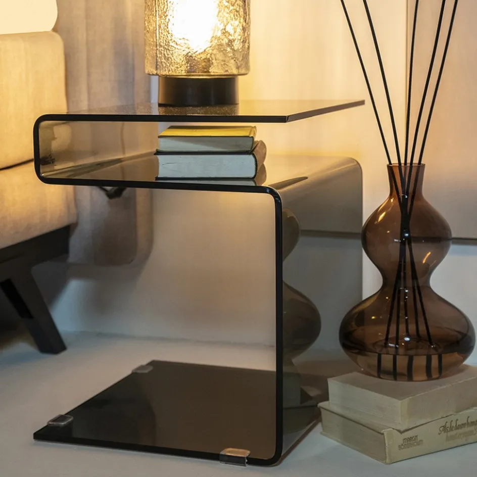 Bijzettafel bruin 48x42x38 cm>Straluma Sale