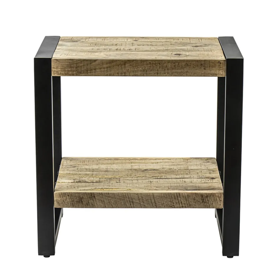 Bijzettafel 2-laags mango hout naturel>Straluma Best