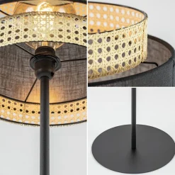 Boho vloerlamp mat zwart met webbing></noscript>Straluma Online