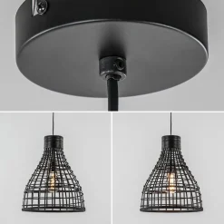 Botanische hanglamp Puerto rotan mat zwart></noscript>Straluma Best