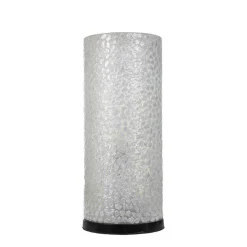 Botanische tafellamp cilinder met capiz schelpen wit>Straluma Sale