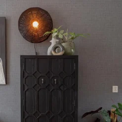 Botanische wandlamp Mataka donker bruin rotan L&L></noscript>Straluma Online