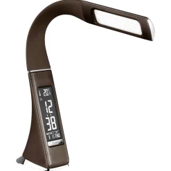 Bruine bureaulamp LED met klok en alarmfunctie>Straluma Hot