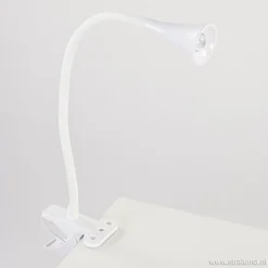 Buigbare klemlamp wit inclusief LED><noscript><img width=