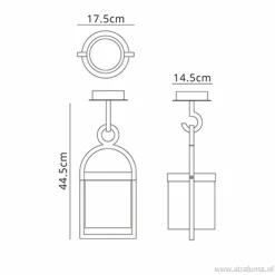 Buiten hanglantaarn tuin antraciet IP54></noscript>Straluma Sale