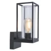 Buitenlamp Flair lantaarn op voet zwart IP44>Straluma