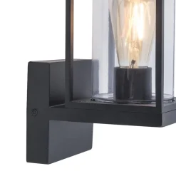 Buitenlamp Flair lantaarn op voet zwart IP44></noscript>Straluma