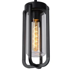 Buitenlamp hang zwart met glazen kap IP44>Straluma Sale