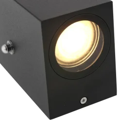 Buitenlamp Logan zwart+schemersensor IP44></noscript>Straluma Outlet