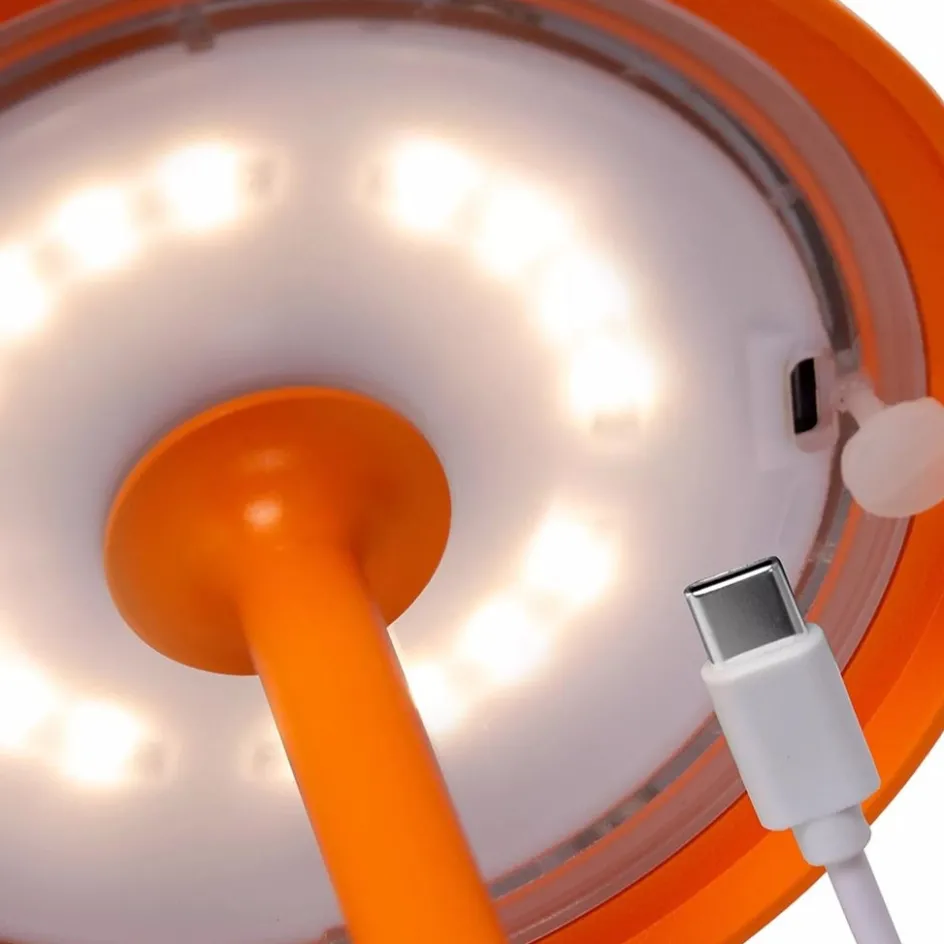 Buitenlamp op batterij oranje dimbaar IP54>Straluma
