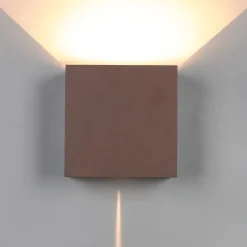 Buitenlamp wand bruin up+down IP54></noscript>Straluma Best