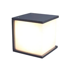Buitenlamp wand kubus IP44 donker grijs>Straluma Hot