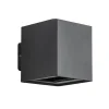 Buitenlamp wand up+down antraciet IP54>Straluma Outlet