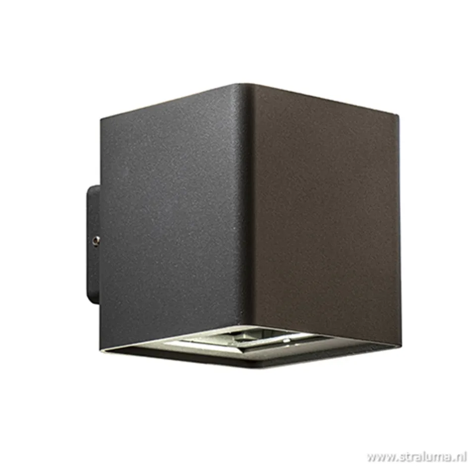 Buitenlamp wand up+down antraciet IP54>Straluma Outlet