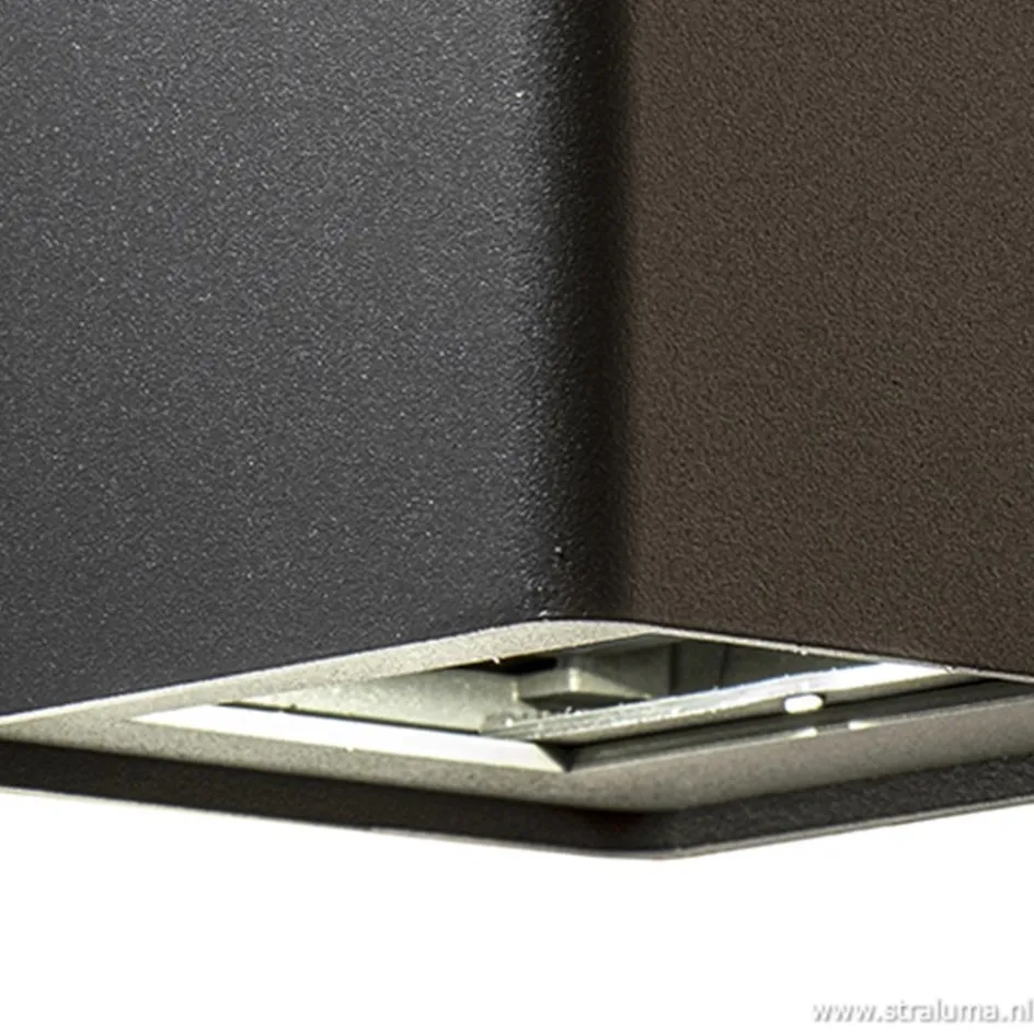 Buitenlamp wand up+down antraciet IP54>Straluma Outlet