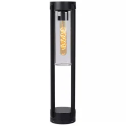 Buitenlamp zwart metaal met glazen kap IP44><noscript><img width=