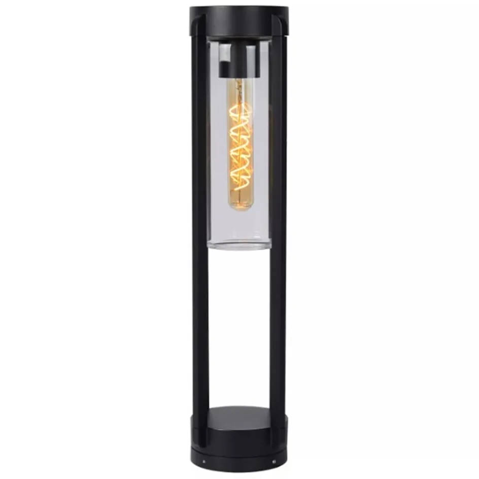 Buitenlamp zwart metaal met glazen kap IP44>Straluma Sale