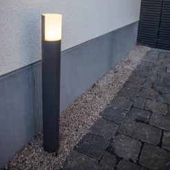 Buitenpaal grijs cilinder draaibaar IP54>Straluma Outlet