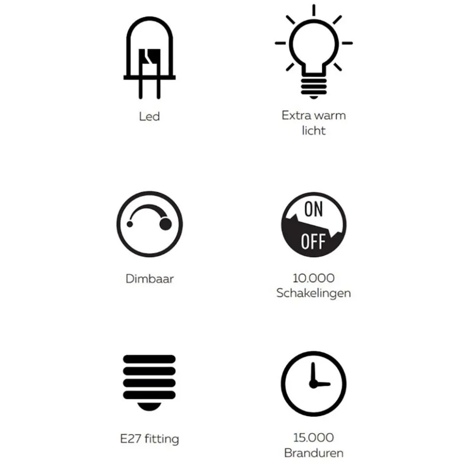 Calex globe e27 125 kopspiegel goud dimbaar>Straluma Online