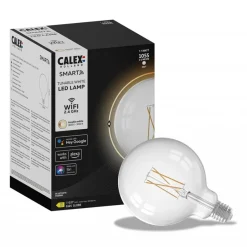 Calex Smart Home E27 LED filament helder Globe G125>Straluma Discount