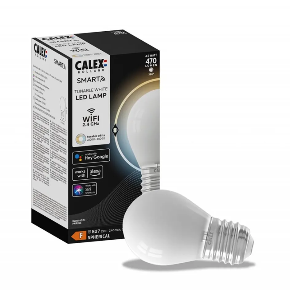 Calex Smart Home E27 LED filament softline kogellamp P45>Straluma Clearance