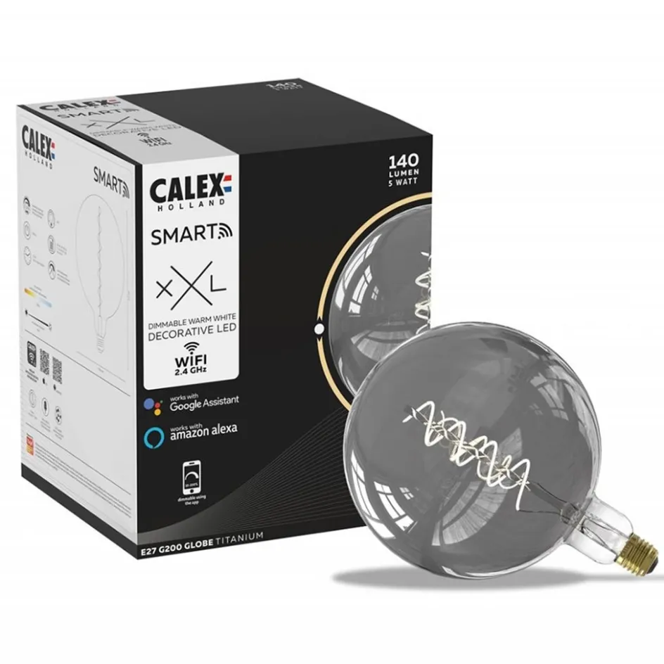 Calex Smart LED Globe G200 Titanium>Straluma New