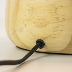 Calex tafellamp Wood FSC rond><noscript><img width=