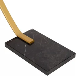 Chique LED vloerlamp goud met zwart marmer><noscript><img width=