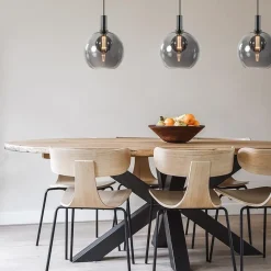 Chique 3-lichts hanglamp zwart met smoke glazen bollen></noscript>Straluma Online