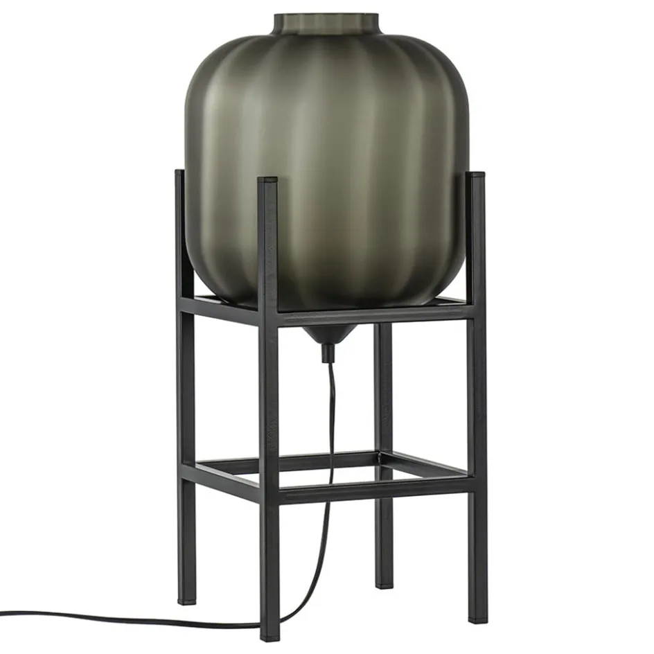 Chique tafellamp frame met mat zwart glas>Straluma