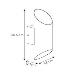 Cilinder wandlamp zwart goud up+down></noscript>Straluma Clearance
