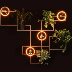 Decoratief metalen wandrek inclusief potten></noscript>Straluma Discount