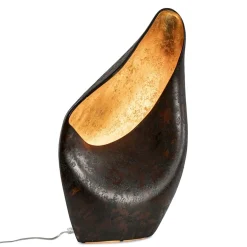 Decoratieve tafellamp corten brown met goldleaf></noscript>Straluma Best