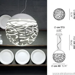 Design hanglamp Kelly bol wit>Straluma Hot