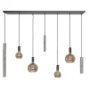 Design hanglamp 7-lichts zwart met nikkel>Straluma Sale
