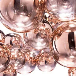 Design hanglamp Random rose goud glas inclusief LED></noscript>Straluma Discount