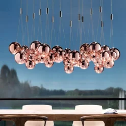 Design hanglamp Random rose goud glas inclusief LED></noscript>Straluma Discount