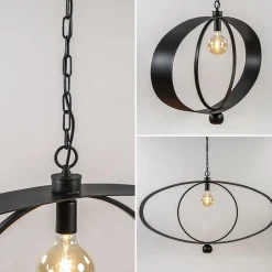 Design hanglamp textured black ovaal></noscript>Straluma New