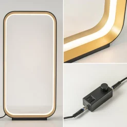Design LED tafellamp dimbaar zwart/goud></noscript>Straluma Outlet